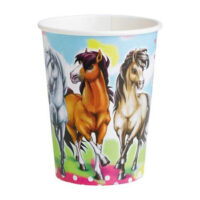 CU:Charming Horses Paper Cups 8