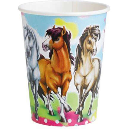 CU:Charming Horses Paper Cups 8