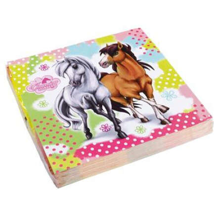 NA:Charming Horses Napkins 33cm 20