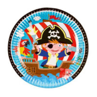 PL:Pirate Paper Plates 23cm 8