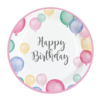 PL:Happy Birthday Pastel Paper Plates 8