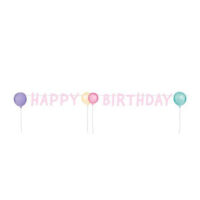 BA:Happy Birthday Pastel Letter Banner