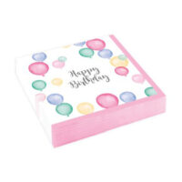 NA:Pastel Happy Birthday Napkins(Mini)20