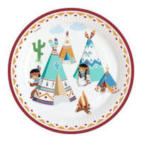 PL:Tepee & Tomahawk Paper Plates 8