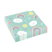 NA:Rainbow & Cloud Napkins 33cm 20