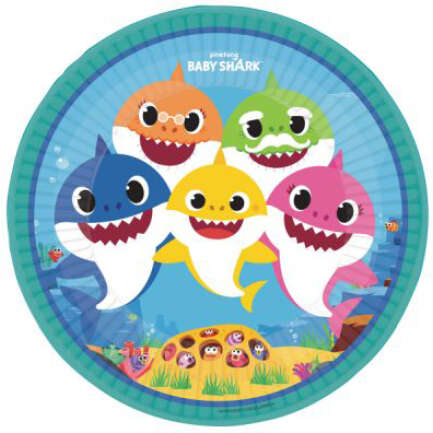 PL:Baby Shark Plates 23cm 8