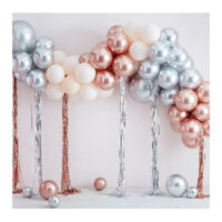 Chrome & Cream Balloon Arch Kit 95