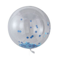 ORB Balloon – Large Blue Confetti