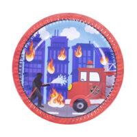 PL:Firefighter Paper Plate 23cm 8