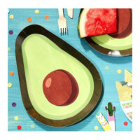 Avocado Shaped Paper Plates