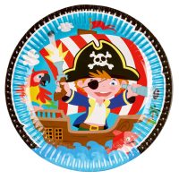 PL:Pirate Paper Plates 23cm 8
