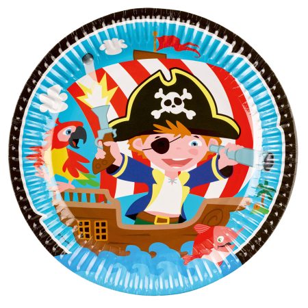 PL:Pirate Paper Plates 23cm 8