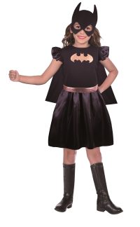 CO:Bat Girl Dress & Mask 6-7 Years