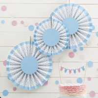 Round Hanging Decorations – Blue