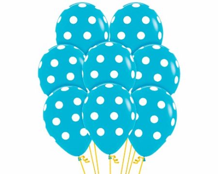 PR12:Polka White on Carib Blue FS AO 50