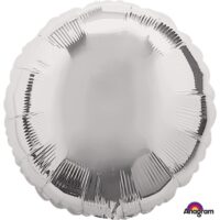 18:Metallic Silver Circle