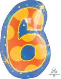JS:Number 6 Confetti Dots