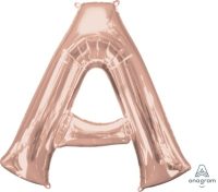 LET:Letter Rose Gold A