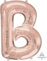LET:Letter Rose Gold B