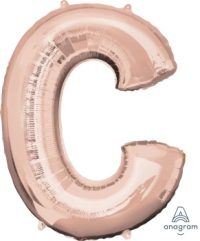 LET:Letter Rose Gold C