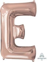 LET:Letter Rose Gold E