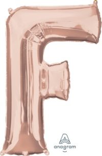 LET:Letter Rose Gold F