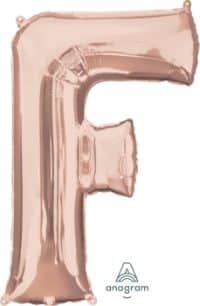 LET:Letter Rose Gold F
