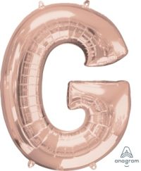 LET:Letter Rose Gold G