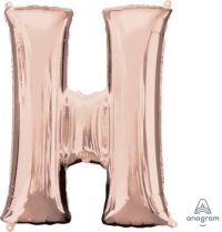LET:Letter Rose Gold H