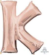 LET:Letter Rose Gold K