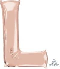 LET:Letter Rose Gold L