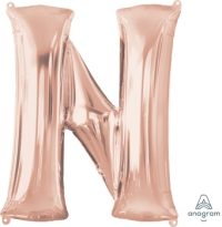 LET:Letter Rose Gold N