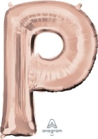 LET:Letter Rose Gold P