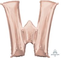 LET:Letter Rose Gold W