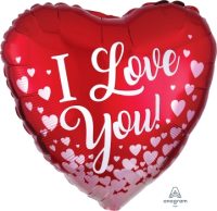 18:I Love You Rose Gold Hearts