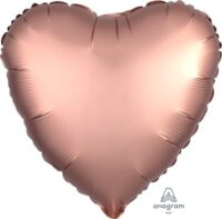 18:Satin Luxe Rose Copper Heart