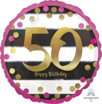 18:Holo:Pink & Gold Milestone 50