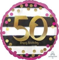 18:Holo:Pink & Gold Milestone 50