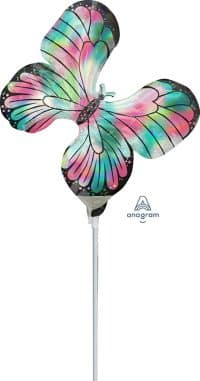 14:Iridescent Teal & Pink Butterfly