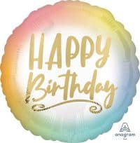 18:Ombre & Gold Happy BDAY