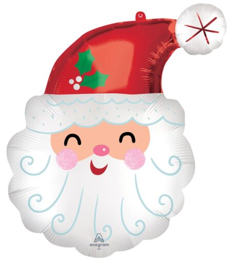 SS:Smiley Satin Santa Head
