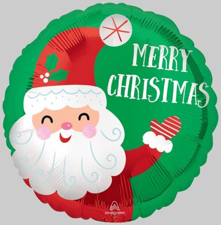 18:Satin Smiley Santa Christmas