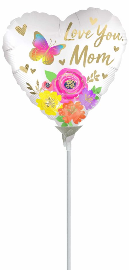 9:Love You Mom Satin Floral