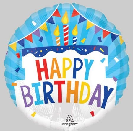 18:Happy Birthday Tiered Cake