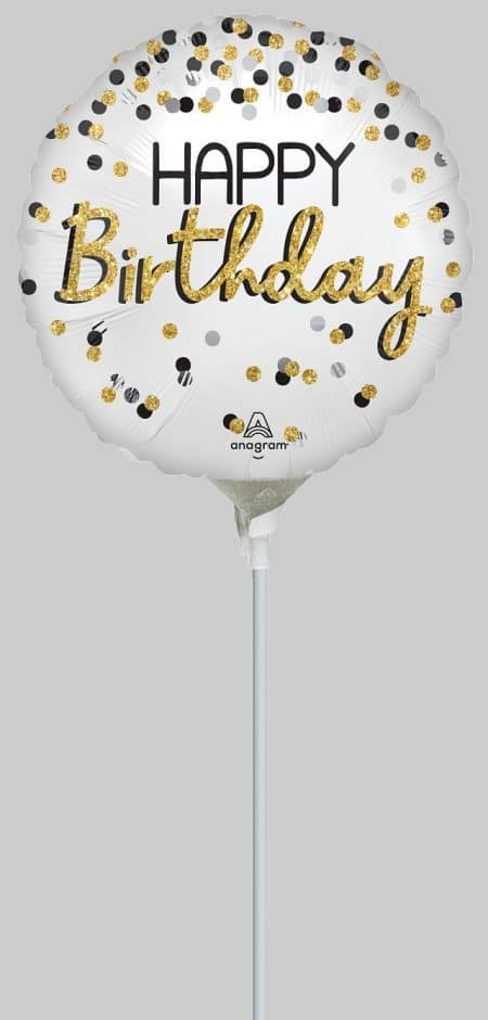 9:STN Black Silver Gold Birthday