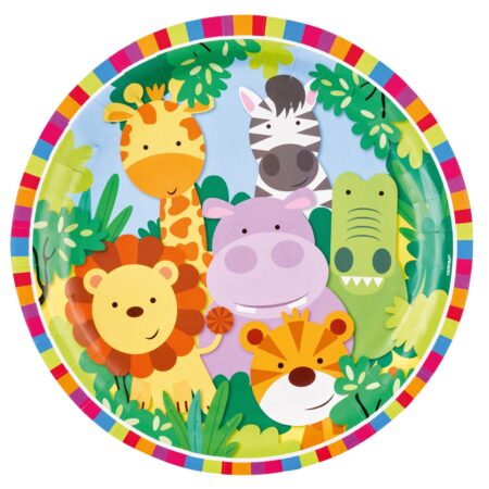 PL:Jungle Paper Plates 23cm 8