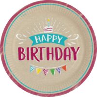 PL:My Birthday Paper Paper Plates 23cm 8