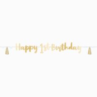 BA:Blue 1st Birthday Letter Banner