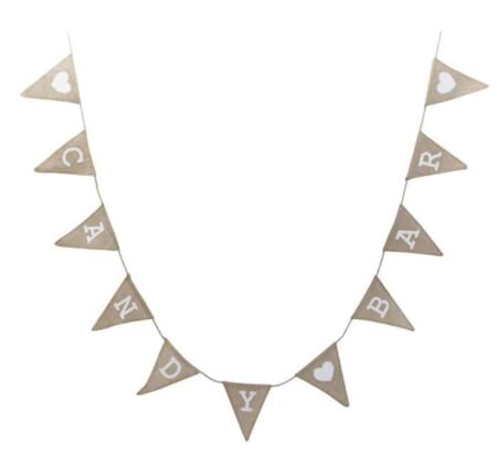 Vintage Affair Candy Bar Hessian Bunting