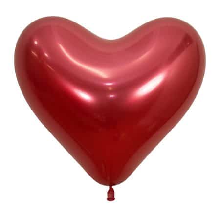 H14:Chrome Reflex Crystal Heart Red 50